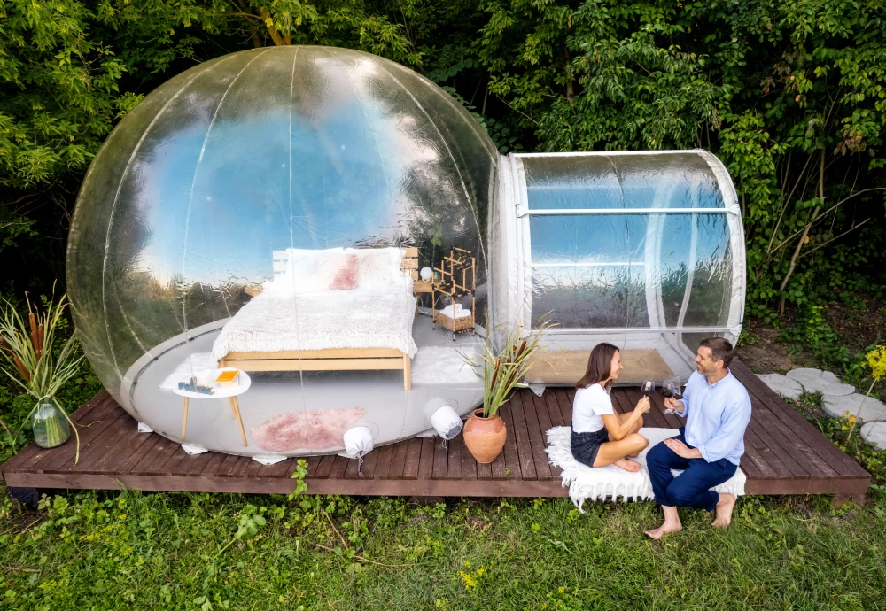 glamping bubble tent